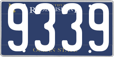 RI license plate 9339
