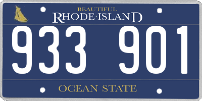 RI license plate 933901