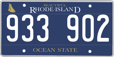 RI license plate 933902