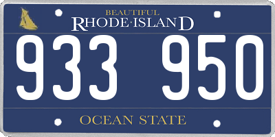RI license plate 933950