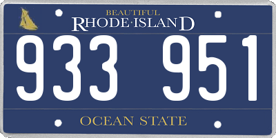 RI license plate 933951
