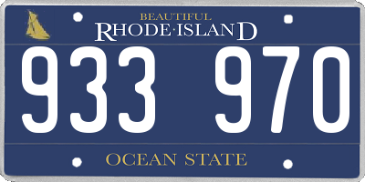 RI license plate 933970