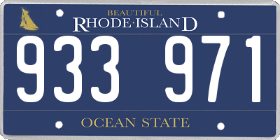 RI license plate 933971