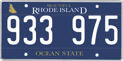 RI license plate 933975