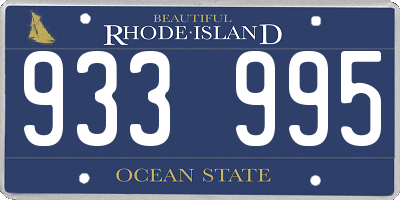 RI license plate 933995