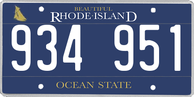 RI license plate 934951