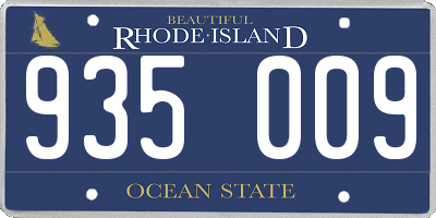 RI license plate 935009