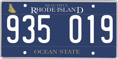 RI license plate 935019