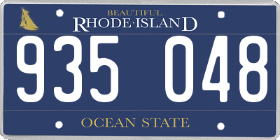 RI license plate 935048