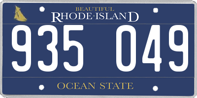 RI license plate 935049