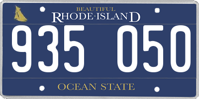 RI license plate 935050