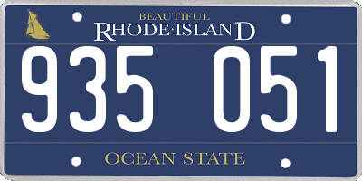 RI license plate 935051