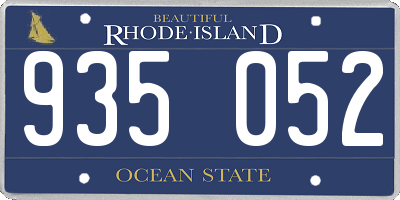 RI license plate 935052