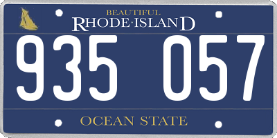 RI license plate 935057