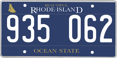 RI license plate 935062