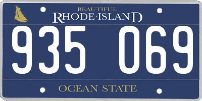RI license plate 935069