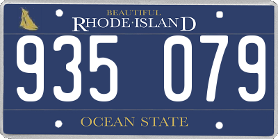 RI license plate 935079