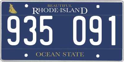RI license plate 935091