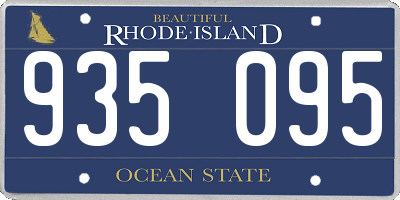 RI license plate 935095