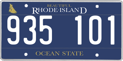 RI license plate 935101