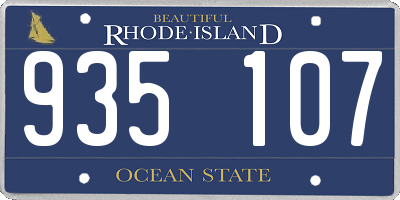 RI license plate 935107