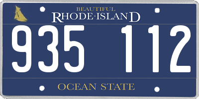 RI license plate 935112