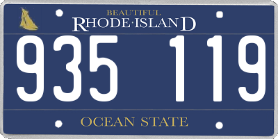 RI license plate 935119
