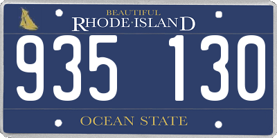 RI license plate 935130