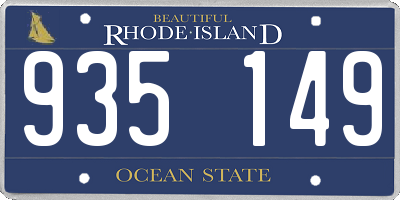 RI license plate 935149