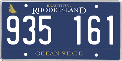 RI license plate 935161