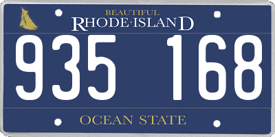 RI license plate 935168