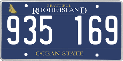 RI license plate 935169