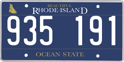 RI license plate 935191