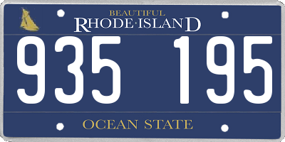 RI license plate 935195