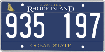 RI license plate 935197