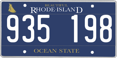 RI license plate 935198