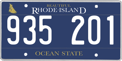 RI license plate 935201