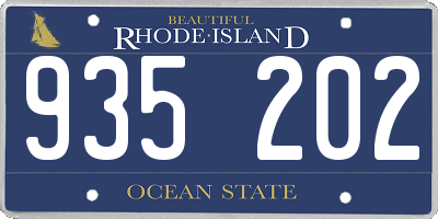RI license plate 935202