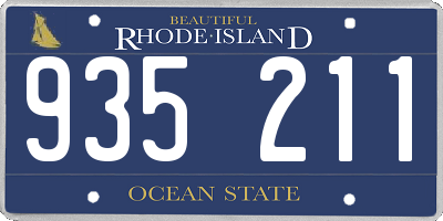RI license plate 935211