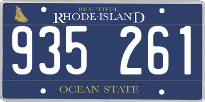 RI license plate 935261