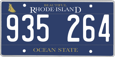 RI license plate 935264