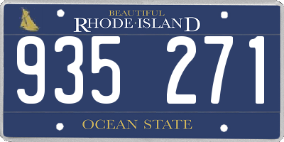 RI license plate 935271