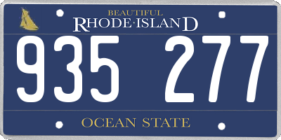 RI license plate 935277