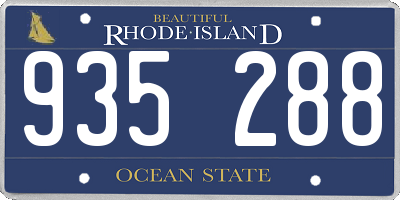 RI license plate 935288