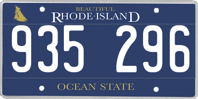 RI license plate 935296