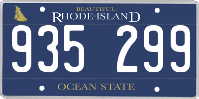 RI license plate 935299