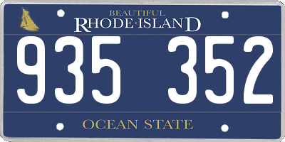 RI license plate 935352