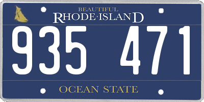 RI license plate 935471