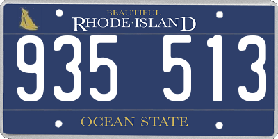 RI license plate 935513