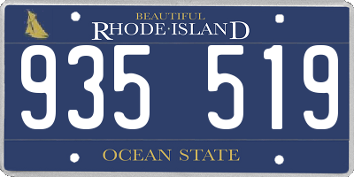 RI license plate 935519